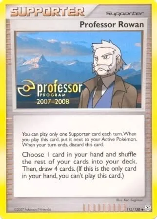 Professor Rowan 2007 #112/130 Pokémon card from Professor Program Promos