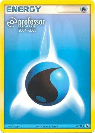 Water Energy 2004-2005 #106/109 Pokémon card from Professor Program Promos