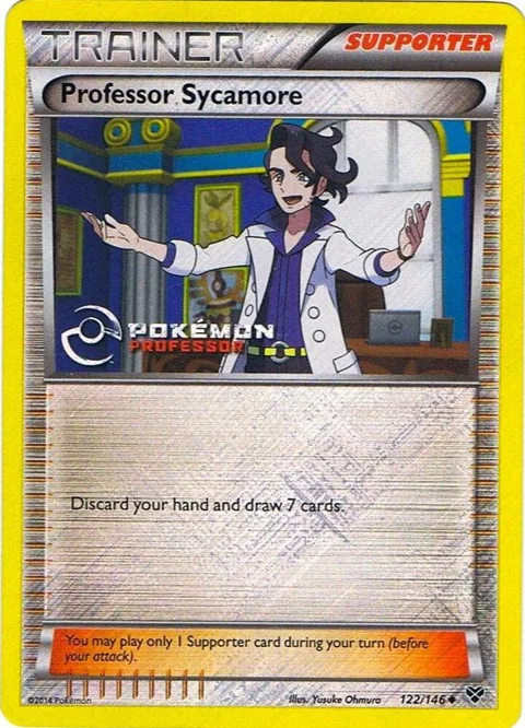 Professor Sycamore 2015 #122/146 Reverse Holofoil Pokémon card from Professor Program Promos