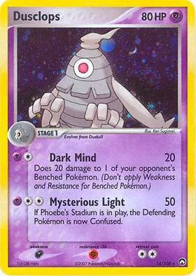 Dusclops - 14/108 EX Power Keepers #014/108 Holofoil Pokémon card from Deck Exclusives