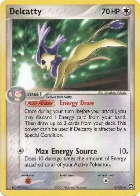 Delcatty - 8/108 EX Power Keepers #008/108 Pokémon card from Deck Exclusives