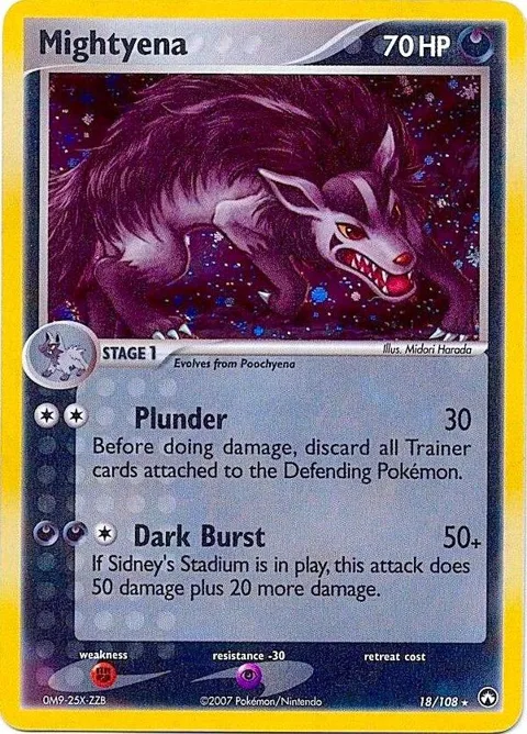Mightyena - 18/108 Cosmos Holo #018/108 Holofoil Pokémon card from Deck Exclusives