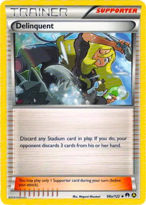 Delinquent - 98a/122 #098a/122 Pokémon card from Alternate Art Promos