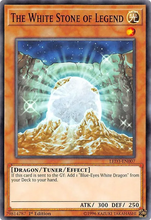 The White Stone of Legend LED3-EN007 Yu-Gi-Oh card from Legendary Duelists: White Dragon Abyss