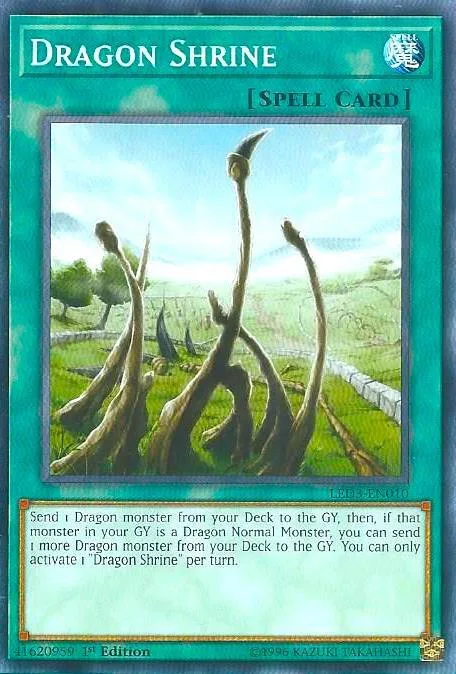 Dragon Shrine LED3-EN010 Yu-Gi-Oh card from Legendary Duelists: White Dragon Abyss