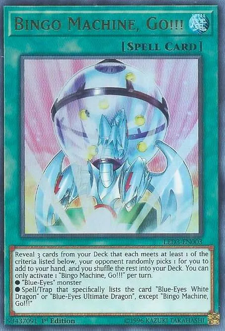 Bingo Machine, Go!!! LED3-EN003 Yu-Gi-Oh card from Legendary Duelists: White Dragon Abyss