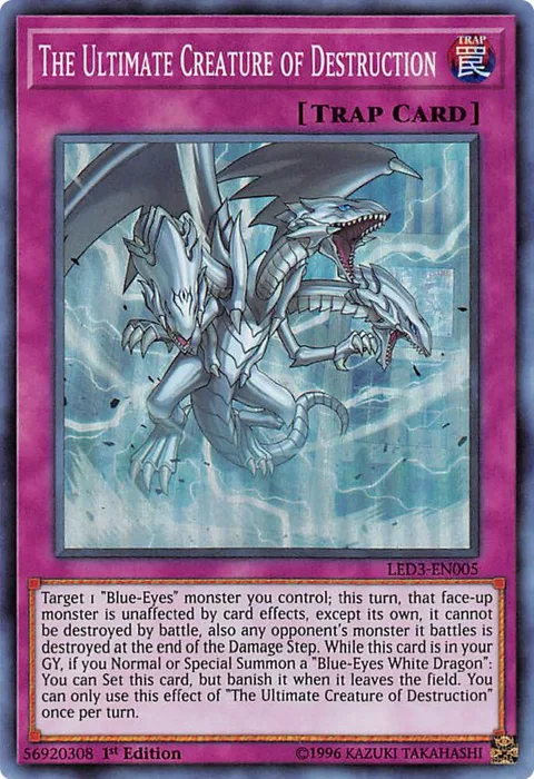 The Ultimate Creature of Destruction LED3-EN005 Yu-Gi-Oh card from Legendary Duelists: White Dragon Abyss