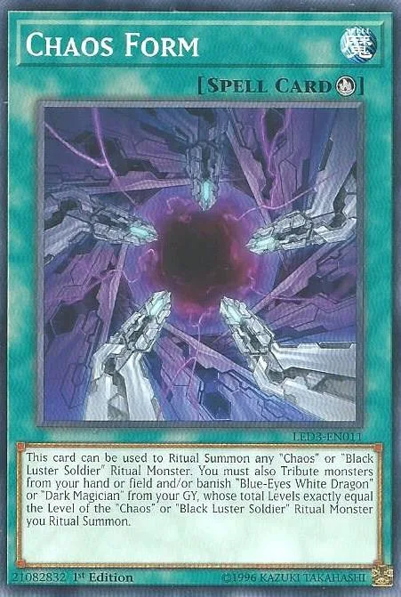 Chaos Form LED3-EN011 Yu-Gi-Oh card from Legendary Duelists: White Dragon Abyss