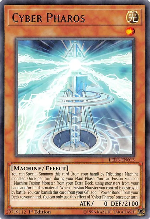 Cyber Pharos LED3-EN013 Yu-Gi-Oh card from Legendary Duelists: White Dragon Abyss
