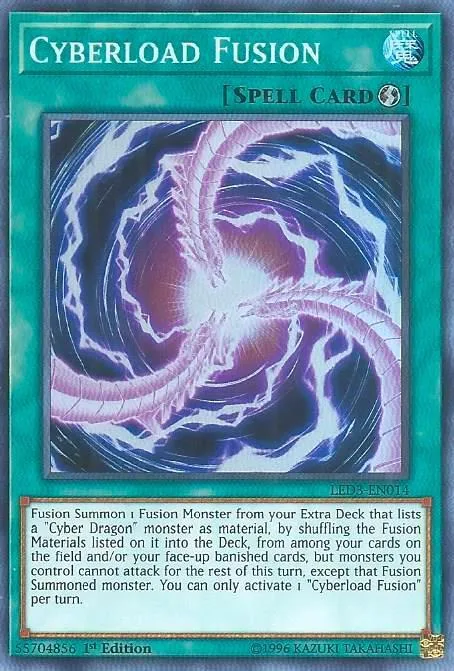 Cyberload Fusion LED3-EN014 Yu-Gi-Oh card from Legendary Duelists: White Dragon Abyss