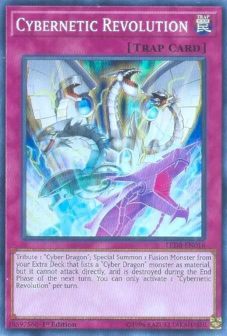 Cybernetic Revolution LED3-EN016 Yu-Gi-Oh card from Legendary Duelists: White Dragon Abyss