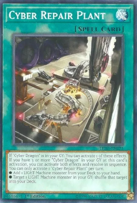 Cyber Repair Plant LED3-EN021 Yu-Gi-Oh card from Legendary Duelists: White Dragon Abyss