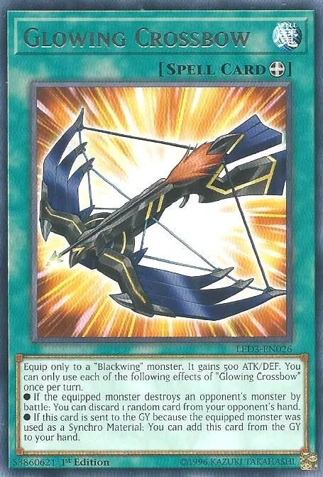 Glowing Crossbow LED3-EN026 Yu-Gi-Oh card from Legendary Duelists: White Dragon Abyss