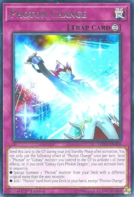 Photon Change LED3-EN038 Yu-Gi-Oh card from Legendary Duelists: White Dragon Abyss