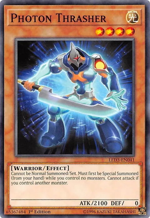 Photon Thrasher LED3-EN041 Yu-Gi-Oh card from Legendary Duelists: White Dragon Abyss