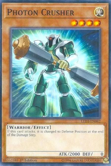 Photon Crusher LED3-EN042 Yu-Gi-Oh card from Legendary Duelists: White Dragon Abyss
