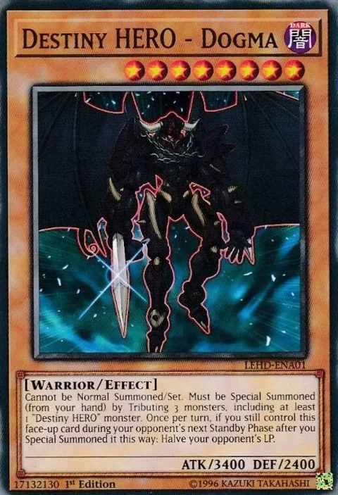 Destiny HERO - Dogma LEHD-ENA01 Yu-Gi-Oh card from Legendary Hero Decks
