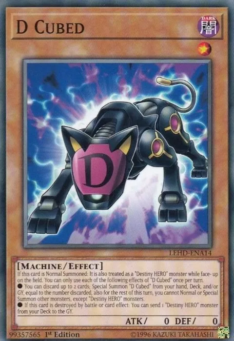 D Cubed LEHD-ENA14 Yu-Gi-Oh card from Legendary Hero Decks