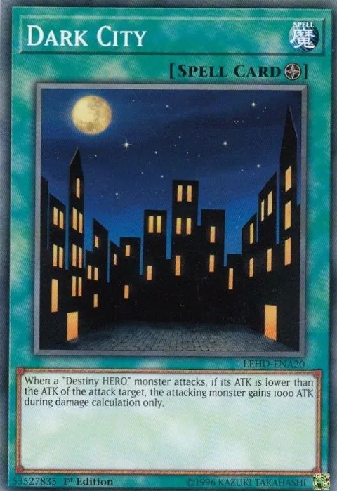 Dark City LEHD-ENA20 Yu-Gi-Oh card from Legendary Hero Decks