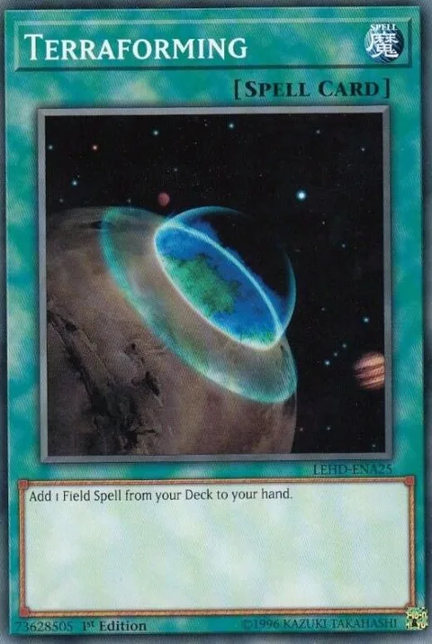 Terraforming LEHD-ENA25 Yu-Gi-Oh card from Legendary Hero Decks