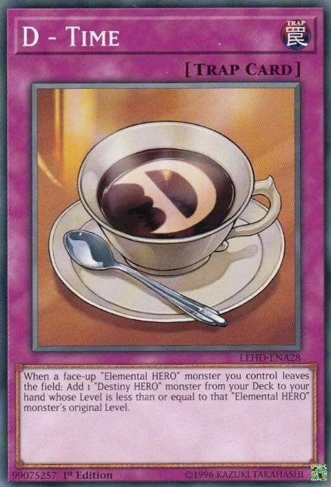 D - Time LEHD-ENA28 Yu-Gi-Oh card from Legendary Hero Decks