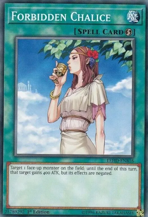 Forbidden Chalice LEHD-ENB16 Yu-Gi-Oh card from Legendary Hero Decks