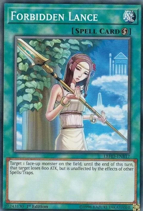 Forbidden Lance LEHD-ENB17 Yu-Gi-Oh card from Legendary Hero Decks