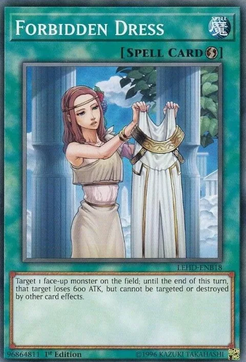 Forbidden Dress LEHD-ENB18 Yu-Gi-Oh card from Legendary Hero Decks