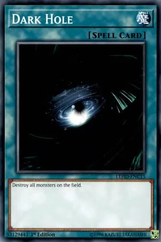 Dark Hole LEHD-ENC15 Yu-Gi-Oh card from Legendary Hero Decks