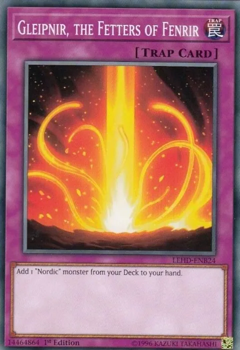 Gleipnir, the Fetters of Fenrir LEHD-ENB24 Yu-Gi-Oh card from Legendary Hero Decks
