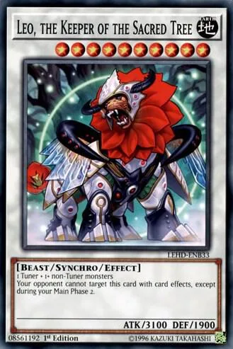Leo, the Keeper of the Sacred Tree LEHD-ENB33 Yu-Gi-Oh card from Legendary Hero Decks