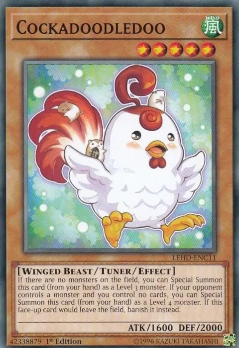 Cockadoodledoo LEHD-ENC11 Yu-Gi-Oh card from Legendary Hero Decks
