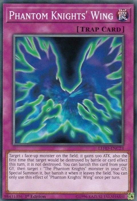 Phantom Knights' Wing LEHD-ENC23 Yu-Gi-Oh card from Legendary Hero Decks