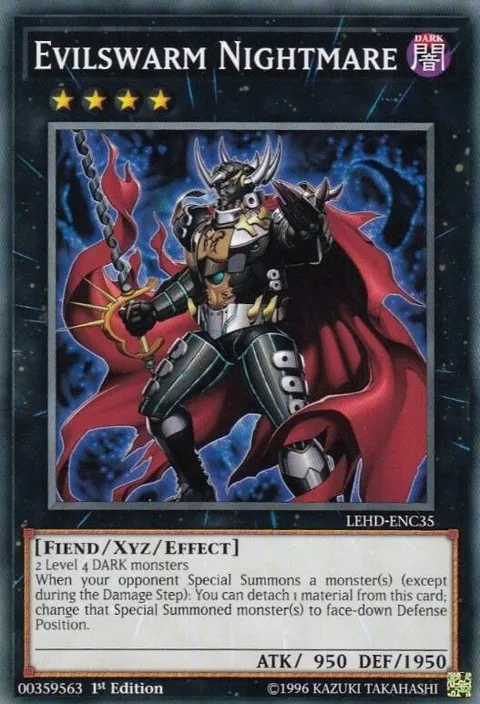 Evilswarm Nightmare LEHD-ENC35 Yu-Gi-Oh card from Legendary Hero Decks