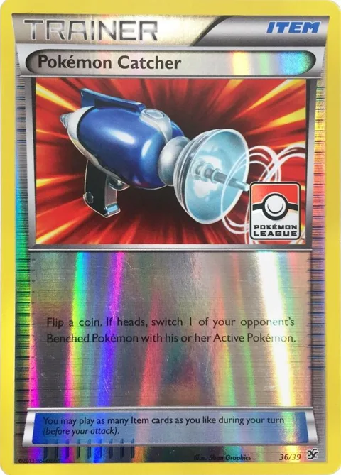 Pokemon Catcher - 36/39 Pokemon League #036/039 Reverse Holofoil Pokémon card from League & Championship Cards