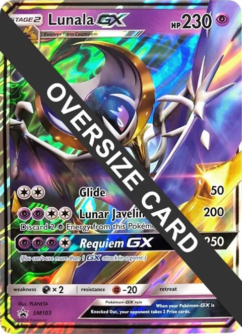 Lunala GX #SM103 Holofoil Pokémon card from Jumbo Cards