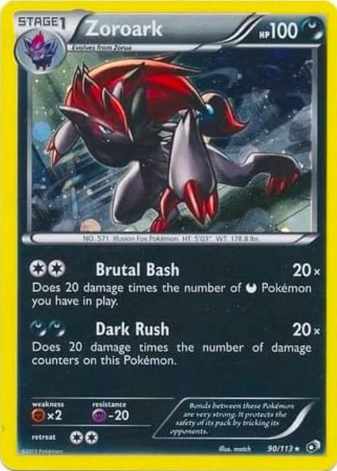 Zoroark - 90/113 Cosmos Holo #090/113 Holofoil Pokémon card from Blister Exclusives