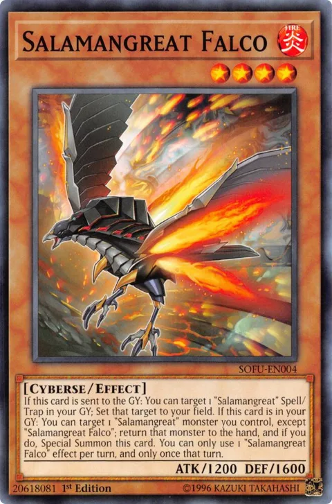 Salamangreat Falco SOFU-EN004 1st Edition Yu-Gi-Oh card from Soul Fusion