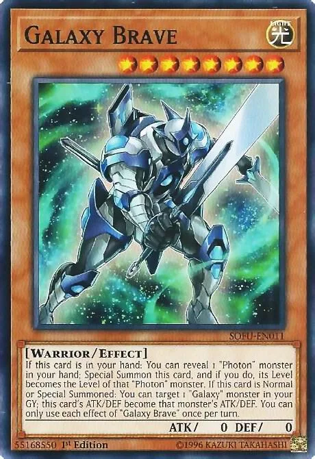 Galaxy Brave SOFU-EN011 Unlimited Yu-Gi-Oh card from Soul Fusion