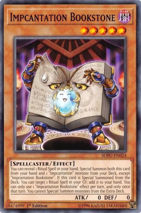 Impcantation Bookstone SOFU-EN024 Yu-Gi-Oh card from Soul Fusion