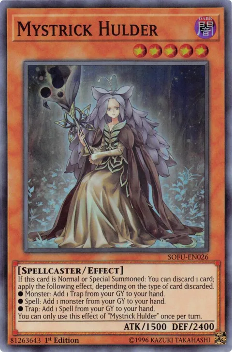 Mystrick Hulder SOFU-EN026 1st Edition Yu-Gi-Oh card from Soul Fusion