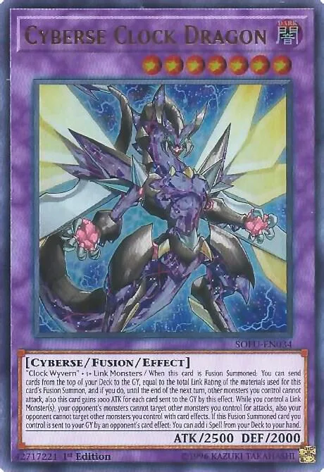 Cyberse Clock Dragon SOFU-EN034 Yu-Gi-Oh card from Soul Fusion
