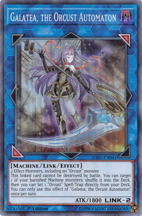 Galatea, the Orcust Automaton SOFU-EN043 1st Edition Yu-Gi-Oh card from Soul Fusion