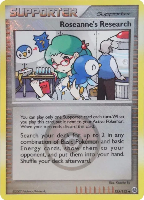 Roseanne's Research - 125/132 League Promo #125/132 Reverse Holofoil Pokémon card from League & Championship Cards