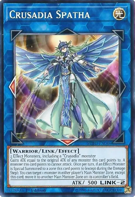 Crusadia Spatha SOFU-EN046 Unlimited Yu-Gi-Oh card from Soul Fusion
