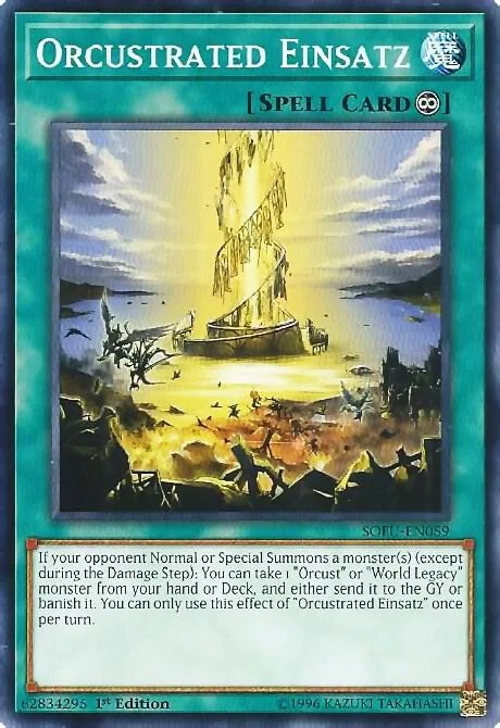 Orcustrated Einsatz SOFU-EN059 1st Edition Yu-Gi-Oh card from Soul Fusion