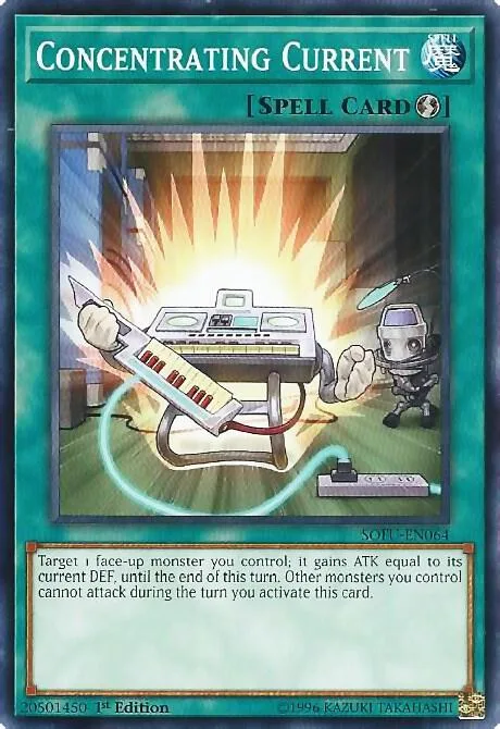 Concentrating Current SOFU-EN064 1st Edition Yu-Gi-Oh card from Soul Fusion