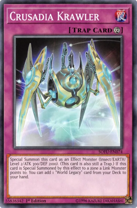Crusadia Krawler SOFU-EN074 Unlimited Yu-Gi-Oh card from Soul Fusion