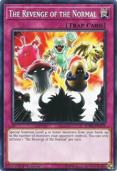 The Revenge of the Normal SOFU-EN079 1st Edition Yu-Gi-Oh card from Soul Fusion