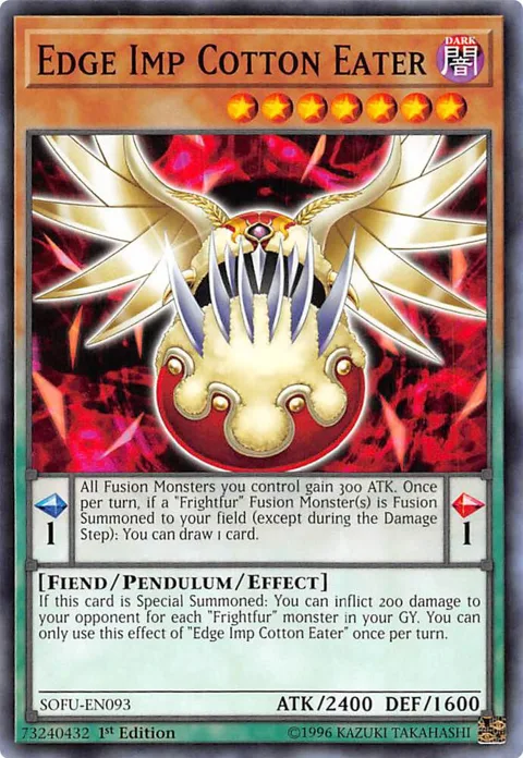 Edge Imp Cotton Eater SOFU-EN093 Unlimited Yu-Gi-Oh card from Soul Fusion